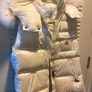 Moncler Down Vest w/ Detachable fur hood